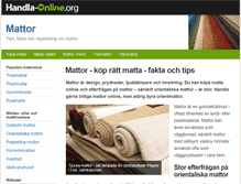 Tablet Screenshot of mattor.handla-online.org