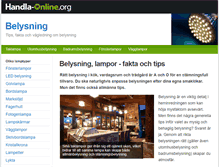 Tablet Screenshot of belysning.handla-online.org