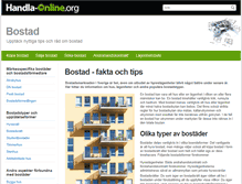 Tablet Screenshot of bostad.handla-online.org