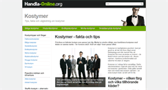 Desktop Screenshot of kostymer.handla-online.org