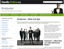 Tablet Screenshot of kostymer.handla-online.org