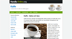 Desktop Screenshot of kaffe.handla-online.org