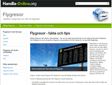 Tablet Screenshot of flygresor.handla-online.org