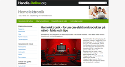 Desktop Screenshot of hemelektronik.handla-online.org