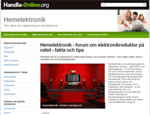 Tablet Screenshot of hemelektronik.handla-online.org