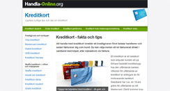 Desktop Screenshot of kreditkort.handla-online.org